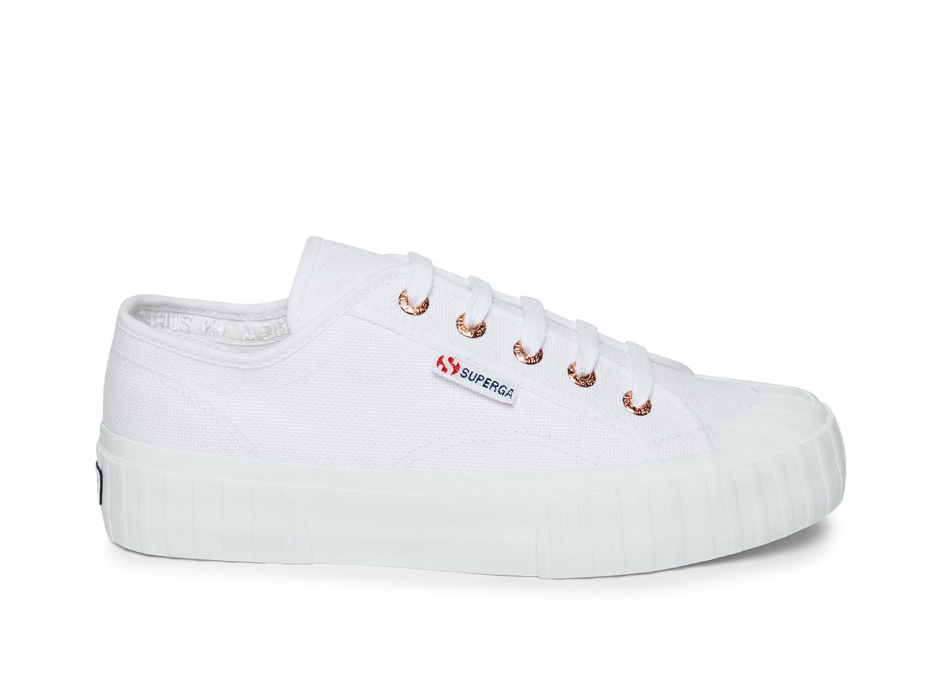 Superga Espadrille Womens - 2630 Stripe - White - EBZVF1249